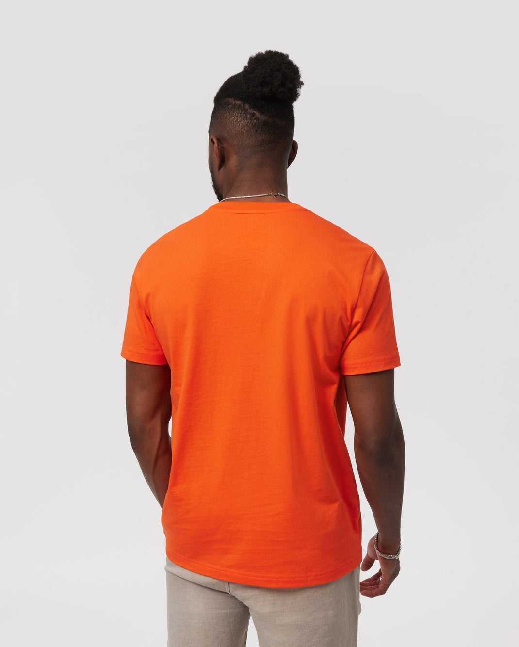 Tees Psycho Bunny Classic Crew Neck Tee Tangerine Tango Homme | HHN-12241138